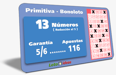 13 números en reducción al 5 por 116 apuestas 13 números en reducción al 5 por 116 apuestas
