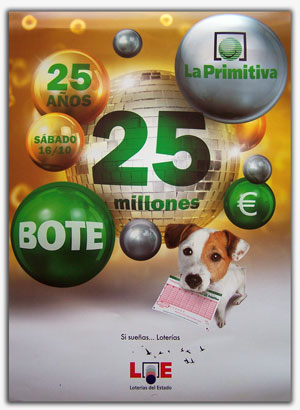 Primitiva 25 aniversario - BOTE 25 Millones euros. 16 Octubre 2010 Primitiva 25 aniversario - BOTE 25 Millones euros. 16 Octubre 2010