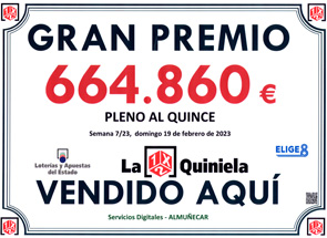 La Quiniela - Pleno al 15 - 20 Febrero 2023 La Quiniela - Pleno al 15 - 20 Febrero 2023